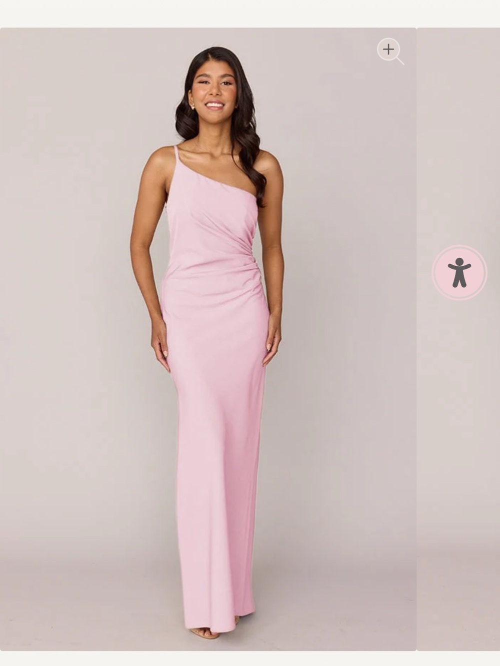 Revelry Jade Crepe Bridesmaid Dress